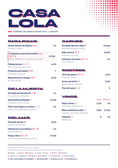 Carta de ejemplo con el estilo Serigrafía